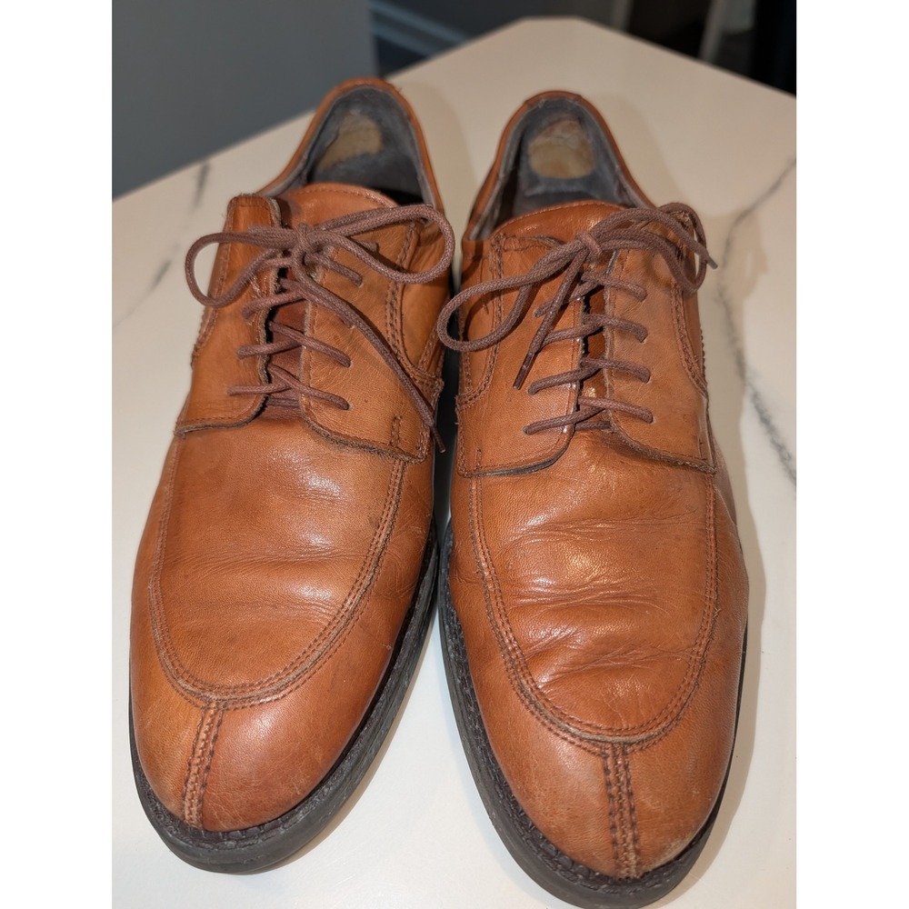 Giorgio Brutini Men's 9D Brown Leather Split Toe Derby Dress Shoes